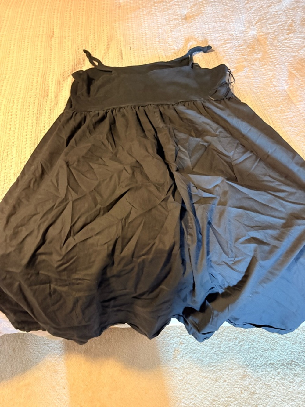 Old Navy Black Spaghetti Strap A-Line Mini Dress